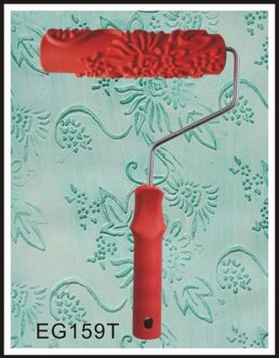 7 "Rubber Roller Reliëf Textuur Patroon Verf Roller Thuis Decoratie Kwast Achtergrond Muur Tool 7 Inch