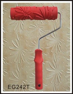 7 "Rubber Roller Reliëf Textuur Patroon Verf Roller Thuis Decoratie Kwast Achtergrond Muur Tool 7 Inch