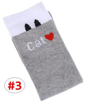 7 stijlen Kids kniekousen Meisje Kat brief print Gestreepte leggings Baby Lente Herfst beenwarmer 42 cm 3