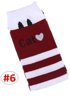 7 stijlen Kids kniekousen Meisje Kat brief print Gestreepte leggings Baby Lente Herfst beenwarmer 42 cm 6