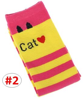 7 stijlen Kids kniekousen Meisje Kat brief print Gestreepte leggings Baby Lente Herfst beenwarmer 42 cm