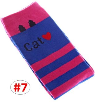 7 stijlen Kids kniekousen Meisje Kat brief print Gestreepte leggings Baby Lente Herfst beenwarmer 42 cm