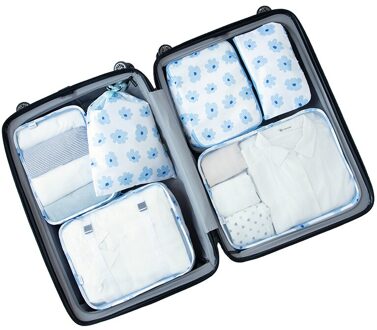 7 Stk/set Waterdichte Kleding Opbergtas Organizer Folding Closet Bag Voor Kussen Dekbed Deken Bag Organizer Travel Accessorie stijl 1 7stk