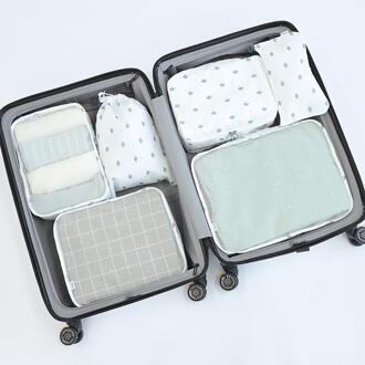 7 Stk/set Waterdichte Kleding Opbergtas Organizer Folding Closet Bag Voor Kussen Dekbed Deken Bag Organizer Travel Accessorie stijl 4 7stk