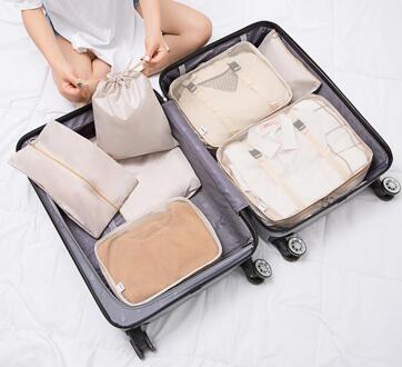 7 Stk/set Waterdichte Kleding Opbergtas Organizer Folding Closet Bag Voor Kussen Dekbed Deken Bag Organizer Travel Accessorie stijl 5 7stk