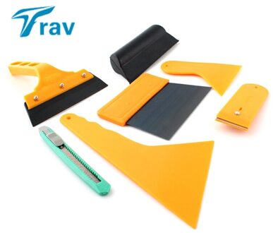 7 stks Autoruit Tint Gereedschap Kit Set Fitting Voor Film Tinting Schraper Toepassing w/retail pakket