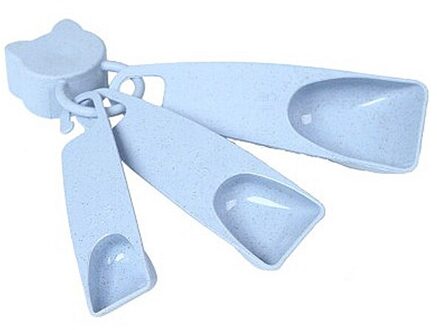 7 stks/set Blauw Roze Plastic Maatbeker Keuken Meetinstrumenten Lepels Sets voor Keuken Bakken Koffie Afgestudeerd Lepels 3stk