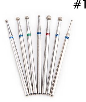 7 Stks/set Diamond Nail Boor Rotery Elektrische Nagel Frees Voor Pedicure Manicure Files Cuticle Boren Manicure Tool reeks 1