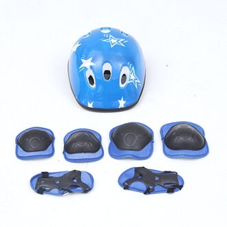 7 Stks/set Kids Jongen Meisje Veiligheid Helm Knie Elleboog Pad Sets Kinderen Fietsen Skate Fiets Helm Bescherming Veiligheid Guard BU