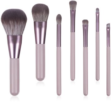 7 Stks/set Vrouwen Facial Make-Up Kwasten Set Gezicht Cosmetische Schoonheid Oogschaduw Lip Foundation Blush Brush Make Up Brush Tool