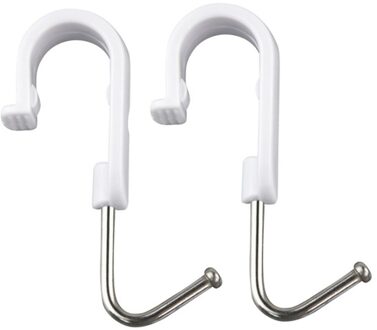 7 Stuks S Vorm Hanger Badkamer Opslag Haak 360 Graden Gedraaid Organizer Multifunctionele Rack Holder Wit Keuken Rvs