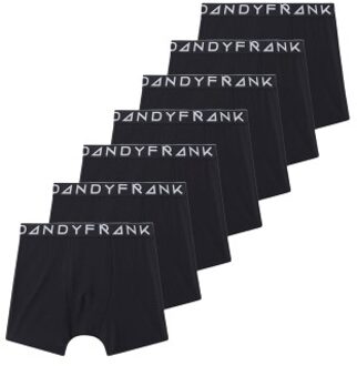 7 stuks Solid Tencel Boxers Zwart - Small,Medium,Large,X-Large