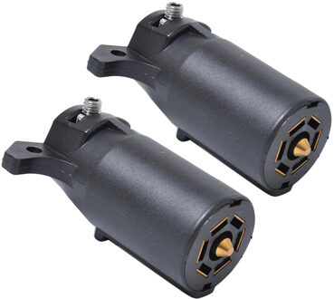 7 Way Light Ronde Plug Auto Vrachtwagen Caravan Socket Blade Converter Vervanging