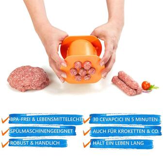 7 Worstjes In Een Druk Worst Maker Non-stick Worst Mallen Voor Maken Gevulde Worst Barbecue Accessoires