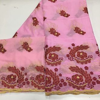 7 Yards Zwitserse Kant Stof Zware Kralen Borduren Afrikaanse 100% Katoen Voile Zwitserse Kant Populaire Dubai Stijl 2