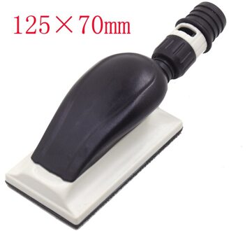 70*400Mm 125Mm Platte Lange Bed Hand Schuurblok Haak Loop Schuren Pad Achterplaat Hookit Stof gratis Stofafzuiging 1stk 125mm lang