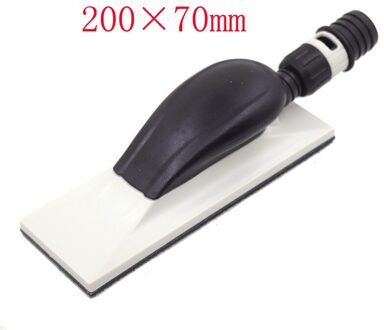 70*400Mm 125Mm Platte Lange Bed Hand Schuurblok Haak Loop Schuren Pad Achterplaat Hookit Stof gratis Stofafzuiging 1stk 200mm lang