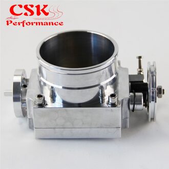 70 Mm Gasklephuis Performance Inlaatspruitstuk Billet Aluminium High Flow Zilver