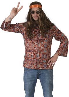 70's Hippie Blouse Orlando Multikleur - Print