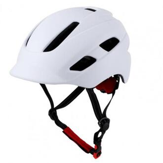 70% Verkoop In-Mold Rijden Veiligheid Beschermende Helm Met Usb Opladen Licht Voor Outdoor Sport wit