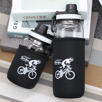 700/1000ML Vruchtensap Water Flessen Met Thee Zetgroep Draagbare Outdoor Sport Fiets Reizen Met Beschermende Tas Glas water Fles 1000ml / 3