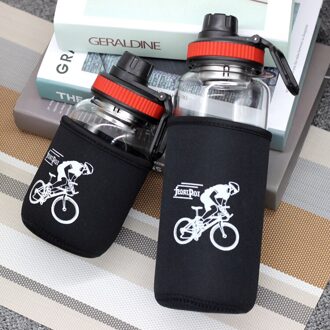 700/1000ML Vruchtensap Water Flessen Met Thee Zetgroep Draagbare Outdoor Sport Fiets Reizen Met Beschermende Tas Glas water Fles 700ml / 1