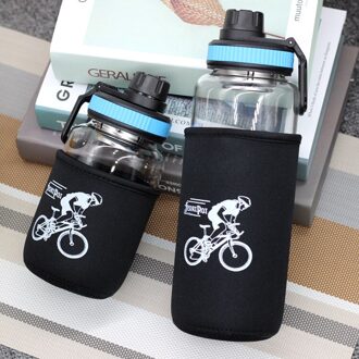 700/1000ML Vruchtensap Water Flessen Met Thee Zetgroep Draagbare Outdoor Sport Fiets Reizen Met Beschermende Tas Glas water Fles 700ml / 2