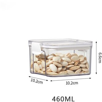 700/1300/1800Ml Transparante Verzegelde Blikken Voedsel Container Plastic Keuken Koelkast Noodle Box Multigrain Opslagtank 460ml