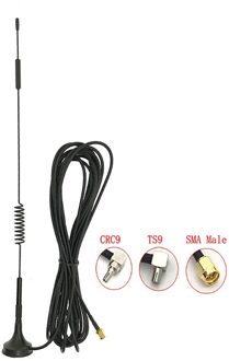 700-2700MHz 12dBi 2G 3G 4G LTE Magnetic Antenna TS9 CRC9 SMA Male Connector GSM External router antenna RG174 SMA-3M kabel