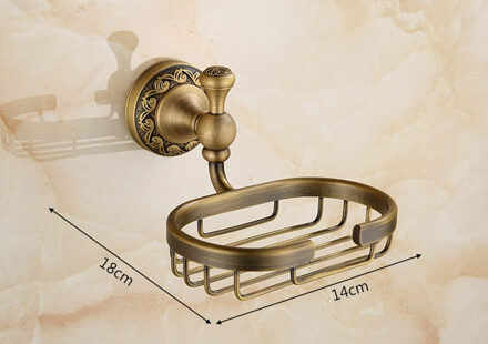 700 Messing Zeepbakje, Badkamer Douche Zeep Houder, Vanity Draad Opslag Mand, wall Mount/Vrijstaande, Antiek Messing Kleur Soap Basket