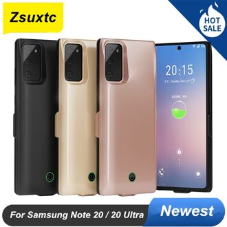 7000 Mah Voor Samsung Galaxy Note 20 20 Ultra Batterij Battery Case Charger Case Power Bank Note 20 Ultra Batterij case Note 20 Ultra zwart