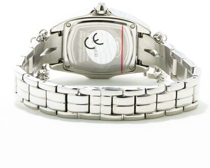 7008ls15mac Kristallen Sieraad Horloge - maat Zilver