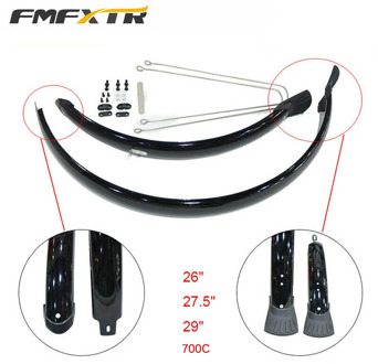 700C 26 27.5 29 inch bicycle Fenders Set Light Weight Mud Guard mtb mudguard Bike Sets Universal All-inclusive Long Fender