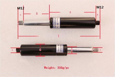 700LBS Force Auto Gasdrukveer Demper Gas Strut Shock Spring Til Rod 1.97 "Prop Automotive M8 Gas Springs M12