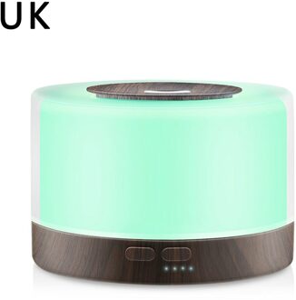 700Ml Lucht Aroma Ultrasone Luchtbevochtiger Houtnerf Met Kleur Led-verlichting Elektrische Aromatherapie Etherische Olie Diffuser UK