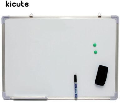 700X500Mm Magnetische Droog Veeg Wit Schrijfbord Met Pen Wissen Magneet Knoppen Enkelzijdig Whiteboard Voor klaslokaal Kantoor