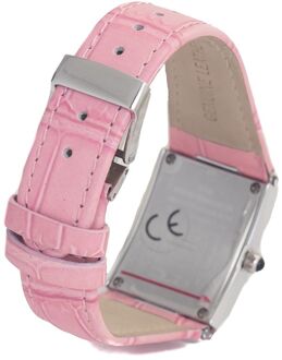 7017l02sac Roze Leren Horloge met Band Lichtroze - One Size