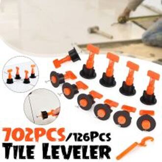 702 Stks/set T-Type Niveau Wiggen Tegel Spacers Voor Vloeren Wandtegel Carrelage Leveling Systeem Leveler Locator Spacers Tang