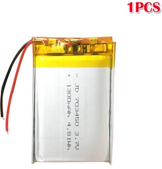 703450 073450 3.7V 1300Mah Lithium-polymeer Oplaadbare Batterij Voor MP4 MP5 Gps Dvd Toy Power Bank Bluetooth Speaker li-Ion Cel 1stk