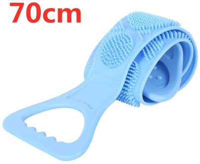 70Cm Douche Borstels Skin Scrubber Magic Silicone Bad Borstels Flexibele Handdoek Wrijven Terug Modder Peeling Body Wash Massage Borstel 70cm blauw