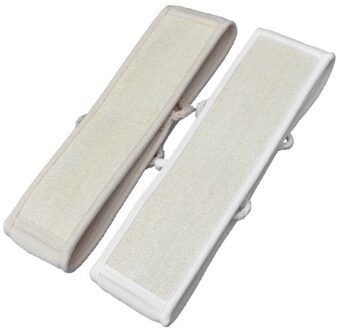 70Cm Natuurlijke Loofah Back Scrubber Wasmachine Douche Exfoliërende Body Diepe Reiniging Dubbelzijdig Massage Bad Spons Badkamer Accesso melk wit