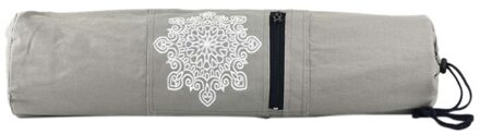 70Cm Yoga Mat Tas Praktische Yoga Pilates Mat Tas Belt Tasje Canvas Yoga Tas Voor Yoga Fitness grijs