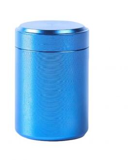 70Ml Aluminium Herb Stash Jar Luchtdichte Geur Proof Kruiden Kruiden Verzegelde Vochtbestendige Opslag Bus Container Potten Flessen Blauw