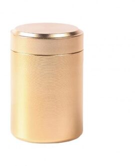 70Ml Aluminium Herb Stash Jar Luchtdichte Geur Proof Kruiden Kruiden Verzegelde Vochtbestendige Opslag Bus Container Potten Flessen gouden