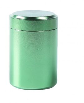 70Ml Aluminium Herb Stash Jar Luchtdichte Geur Proof Kruiden Kruiden Verzegelde Vochtbestendige Opslag Bus Container Potten Flessen groen