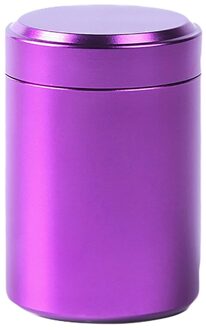 70Ml Aluminium Herb Stash Jar Luchtdichte Geur Proof Kruiden Kruiden Verzegelde Vochtbestendige Opslag Bus Container Potten Flessen Paars