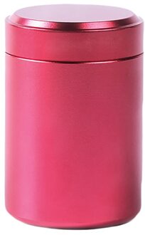 70Ml Aluminium Herb Stash Jar Luchtdichte Geur Proof Kruiden Kruiden Verzegelde Vochtbestendige Opslag Bus Container Potten Flessen Rood