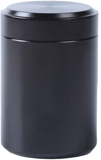 70Ml Aluminium Herb Stash Jar Luchtdichte Geur Proof Kruiden Kruiden Verzegelde Vochtbestendige Opslag Bus Container Potten Flessen zwart