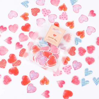 70PCS/Set Fresh Style Watercolor Label Stickers Set Decorative Stationery Stickers Scrapbooking DIY Diary Album Sticker Gift