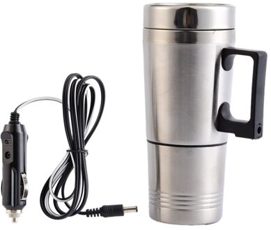 70W 12V 300Ml Voertuig Verwarming Cup Roestvrij Staal Auto Waterkoker 12V Boiler Auto Mok Reizen waterkoker Met Sigarettenaansteker Plug